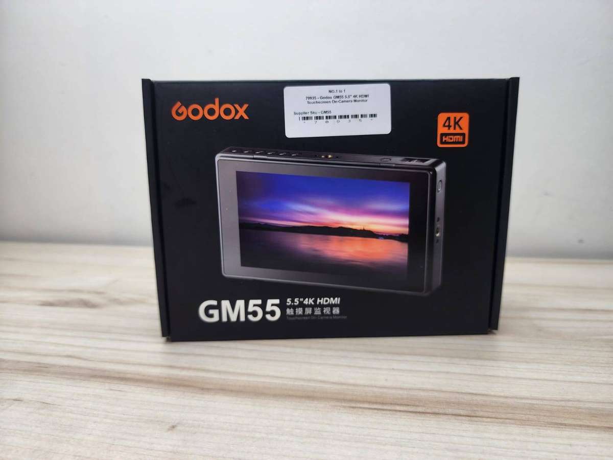 Godox GM55 5.5 4K Camera Monitor | New Open Box | Touchscreen |