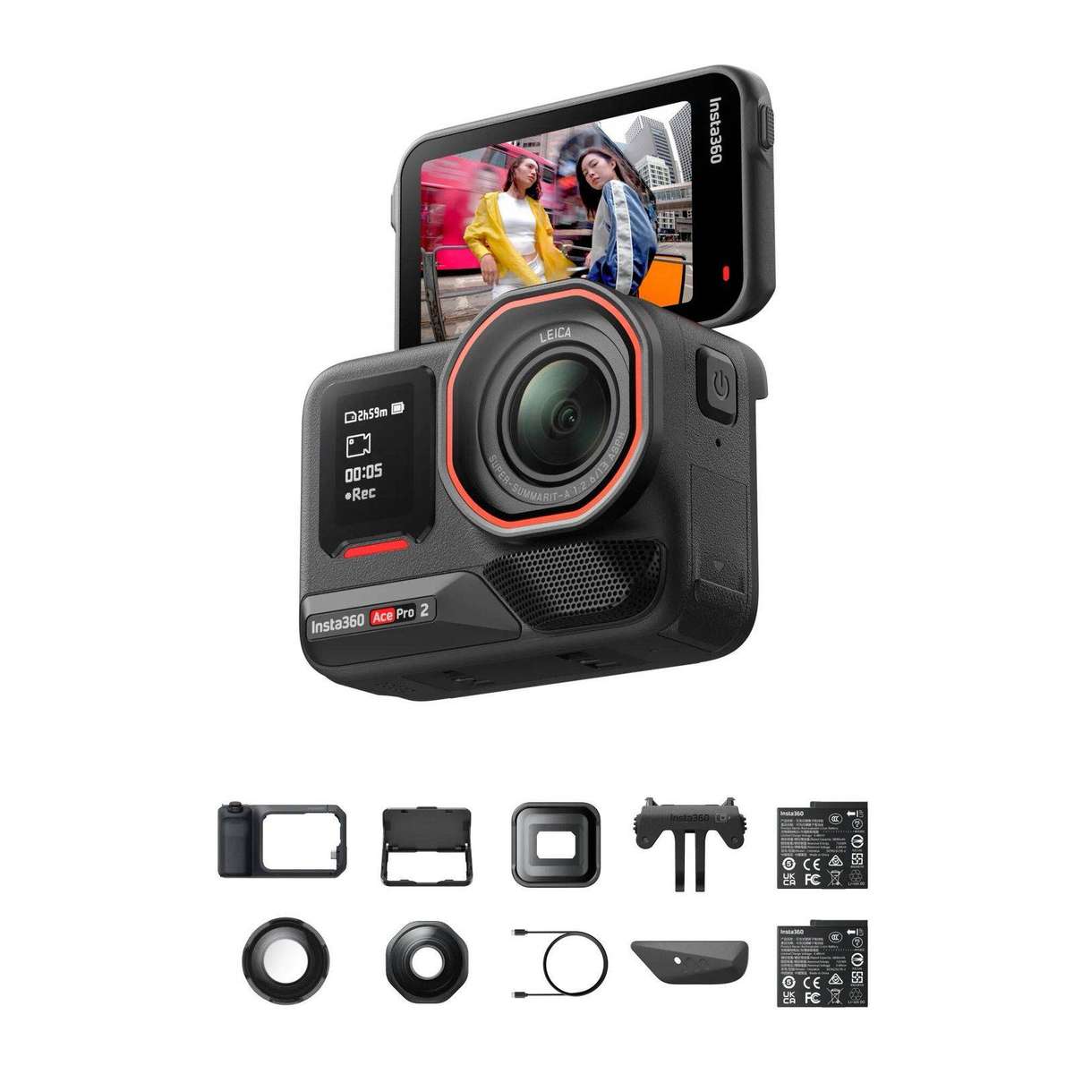 Insta360 Ace Pro 2 Ultimate Bundle | 8K Leica | 3 Lenses + 2 Filters + Xplorer Grip | SEALED NEW