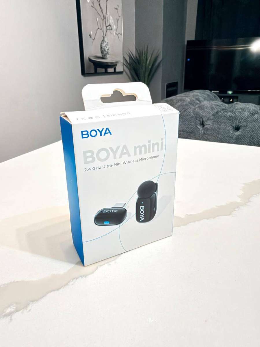 BOYA Mini-17 2.4GHz Ultra-Mini Wireless Microphone USB-C  Noise Cancellation  New Open Box