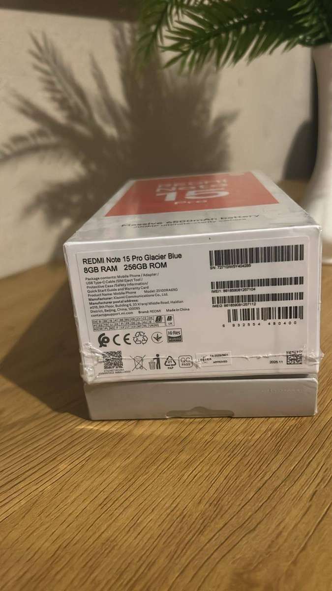 REDMI Note 15 Pro 8GB/256GB Glacier Blue + Xiaomi 10000mAh Power Bank Combo