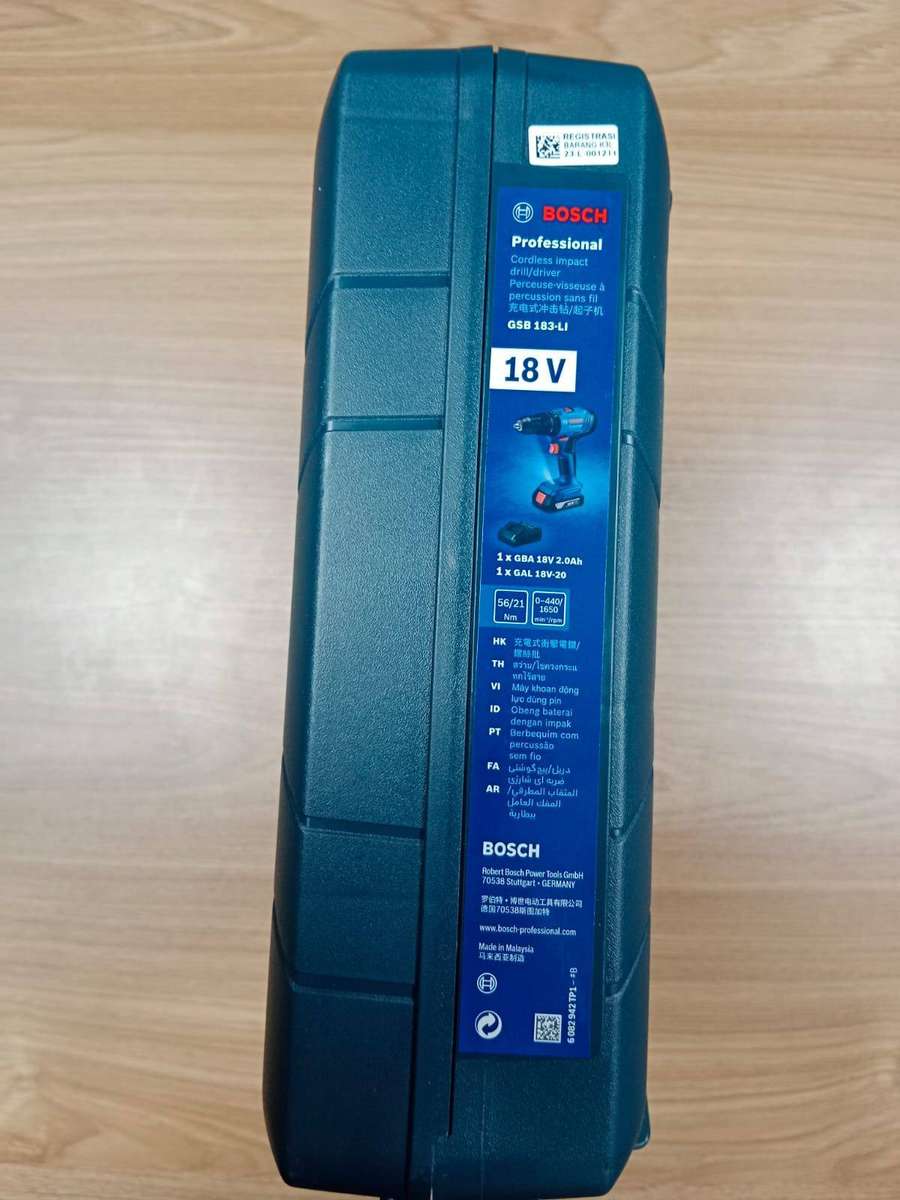 Bosch GSB 183-LI 18V Professional Impact Drill  NEW SEALED  1 Battery + Charger + Case