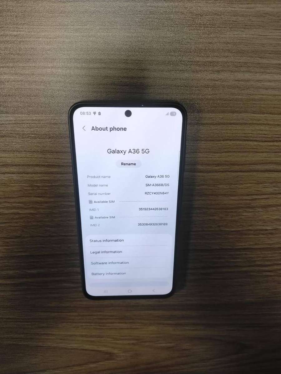 Samsung Galaxy A36 5G Dual SIM (SM-A366B/DS) 128GB 6GB RAM  Black Mint