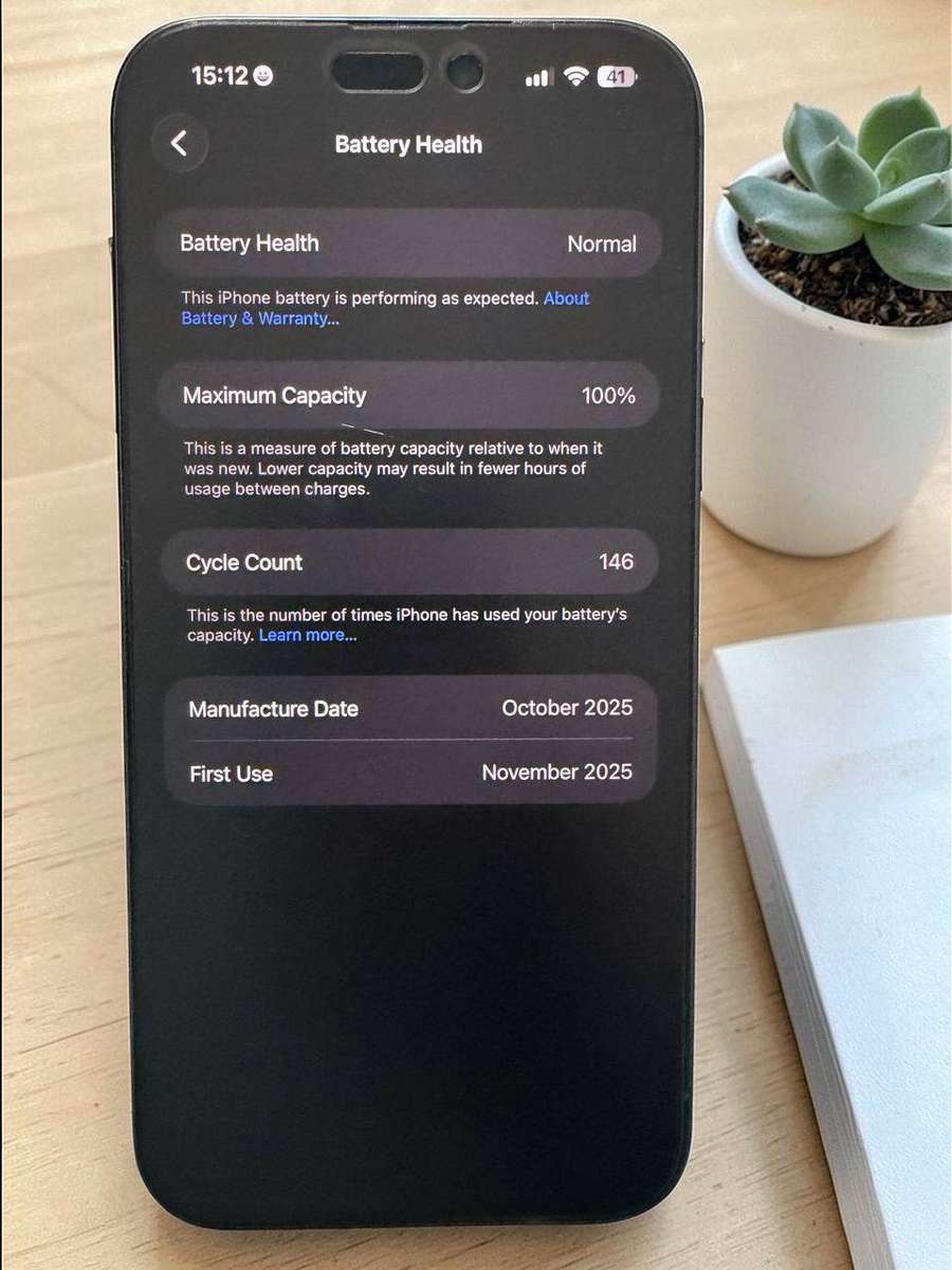 iPhone 17 Pro Max 1TB  100% Battery   Mint  Apple Warranty Unlocked