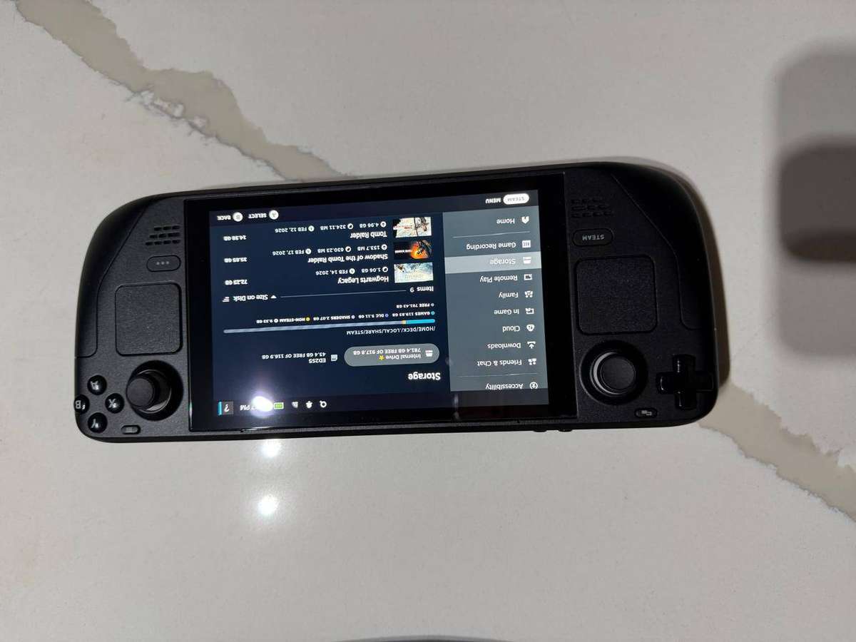 Valve Steam Deck 1TB (LCD) (Upgraded) + 128GB SD Card  Clean Like New Condition