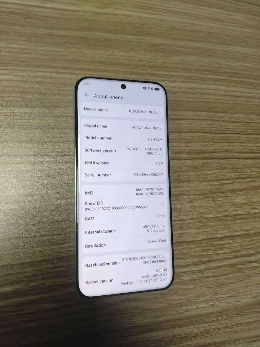 Huawei Pura 70 Pro 512GB 12GB RAM White | Premium Camera | Dual SIM