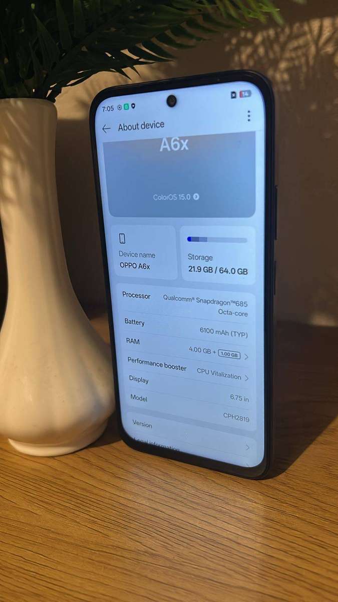 OPPO A6x 4G (64GB + 4GB RAM)
