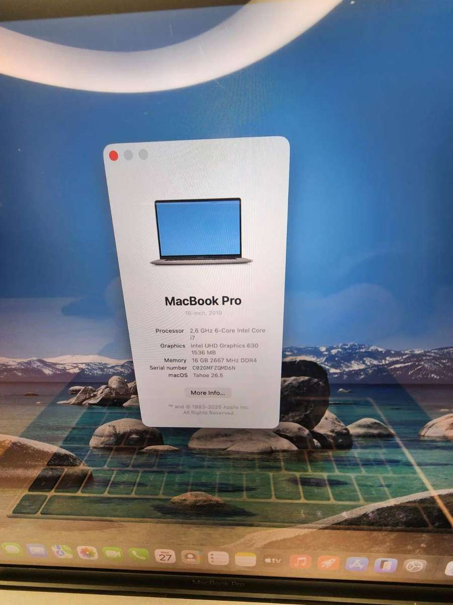 APPLE MACBOOK PRO 16 2019 | i7 6-CORE | 16GB RAM | 512GB SSD | TOUCH BAR