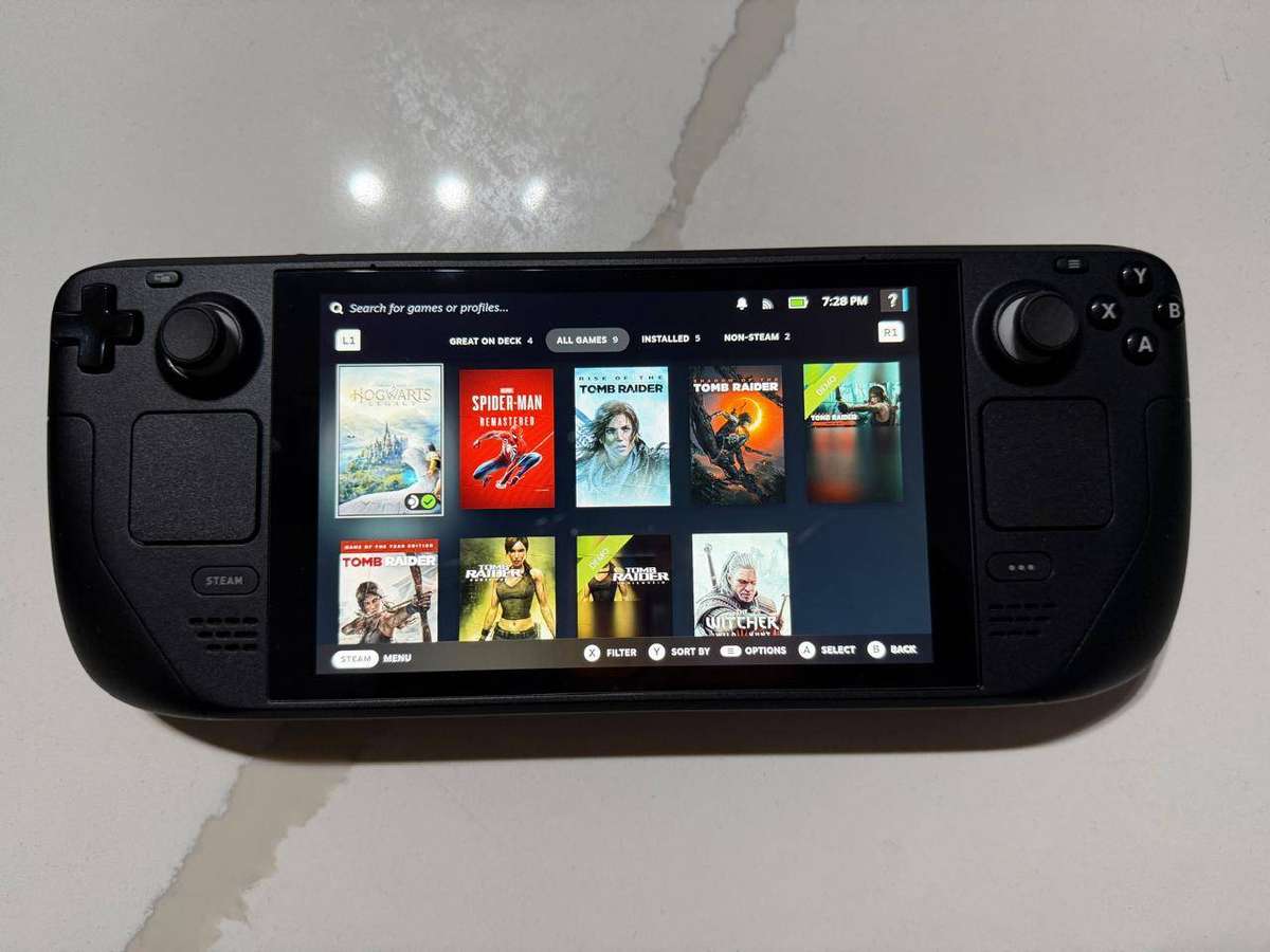 Valve Steam Deck 1TB (LCD) (Upgraded) + 128GB SD Card  Clean Like New Condition