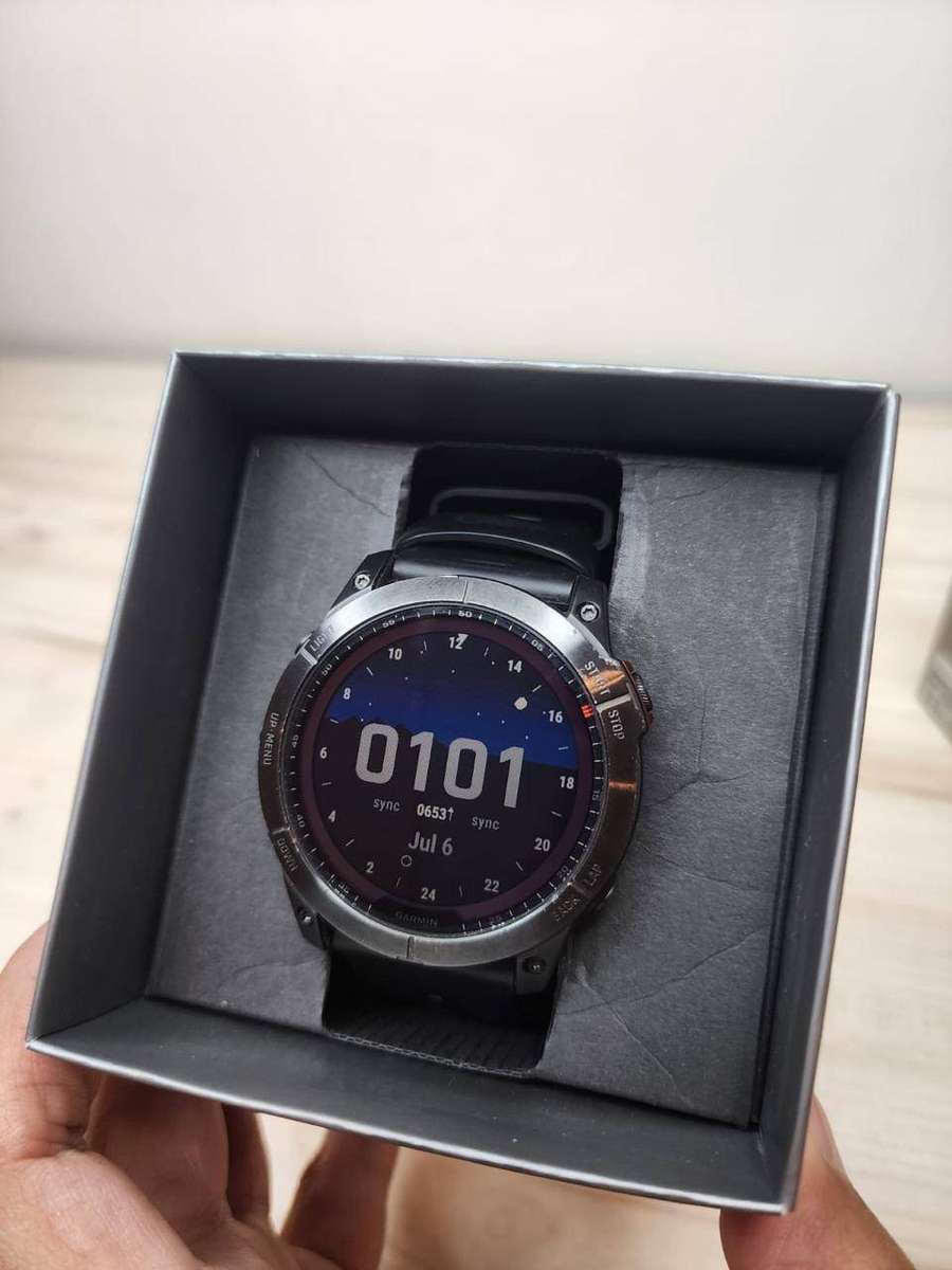 Garmin fēnix 7X Solar Multisport GPS Watch | Sapphire Solar | Mint Condition |