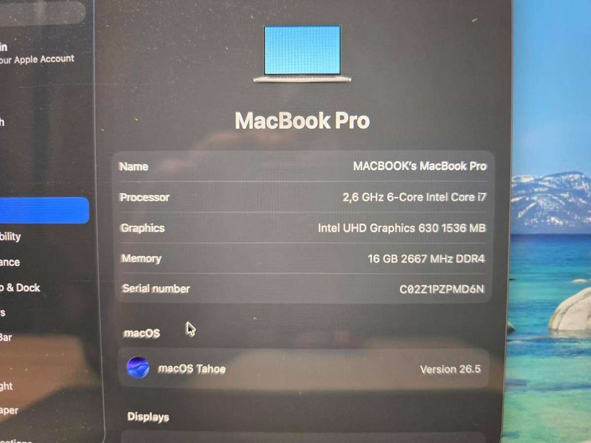 APPLE MACBOOK PRO 16 2019 | i7 6-CORE | 16GB RAM | 512GB SSD | TOUCH BAR