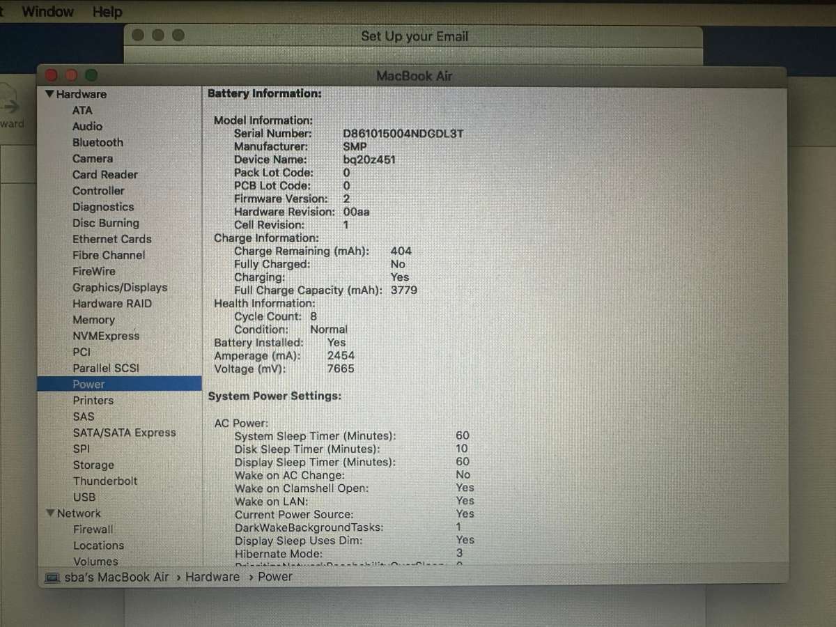 MACBOOK  AIR 11 INCH 2010