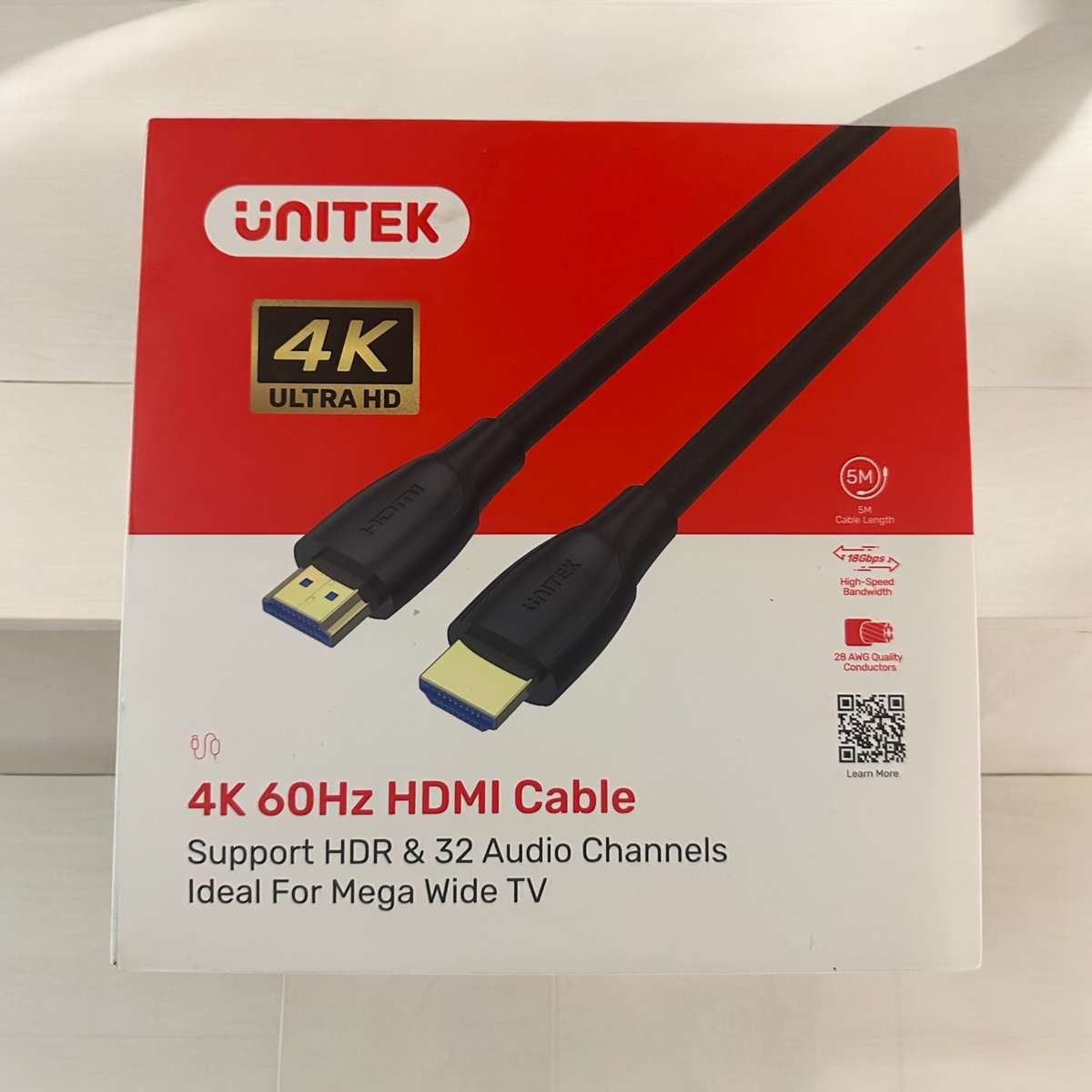 UNITEK 60HZ  5M HDMI CABLE NEW