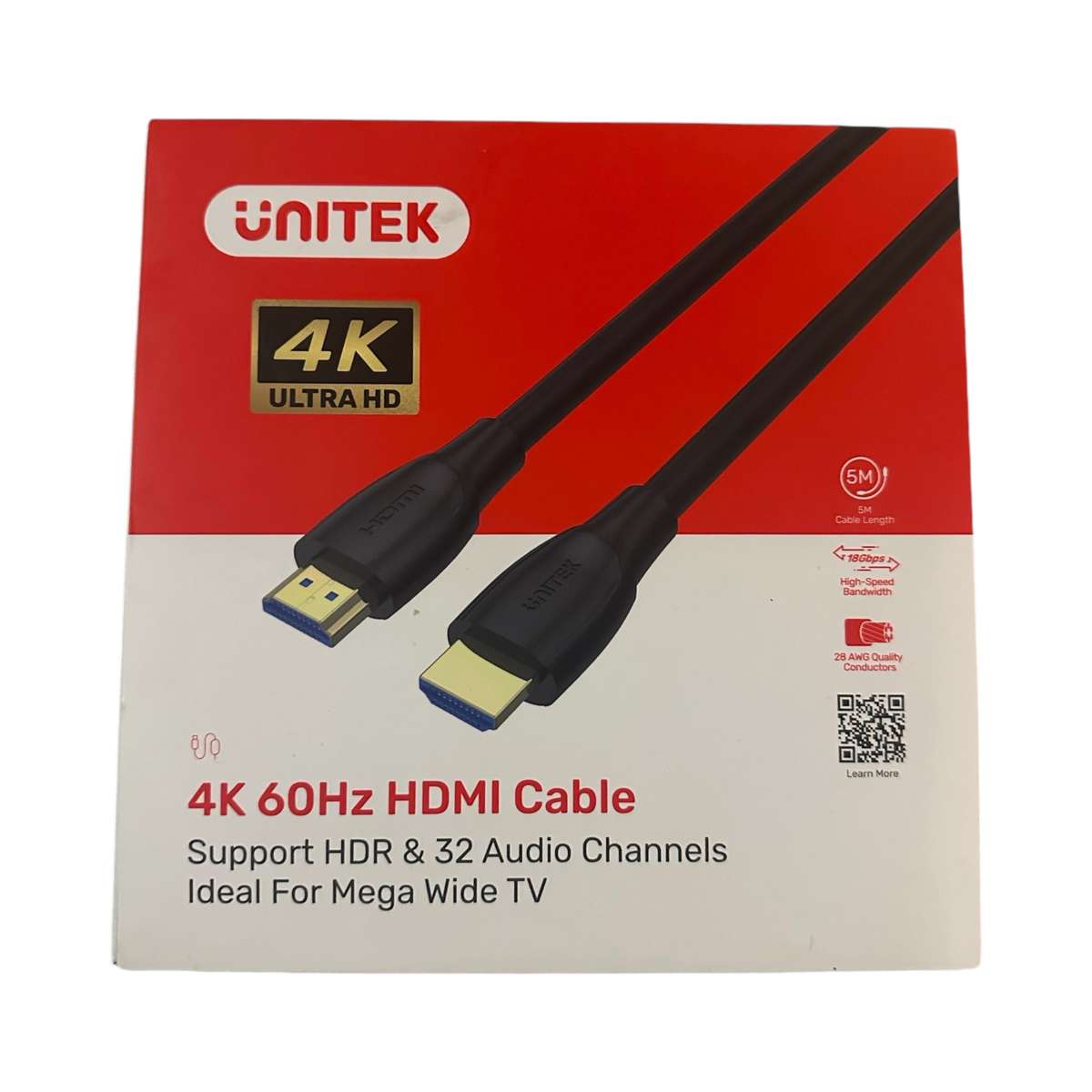 UNITEK 60HZ  5M HDMI CABLE NEW