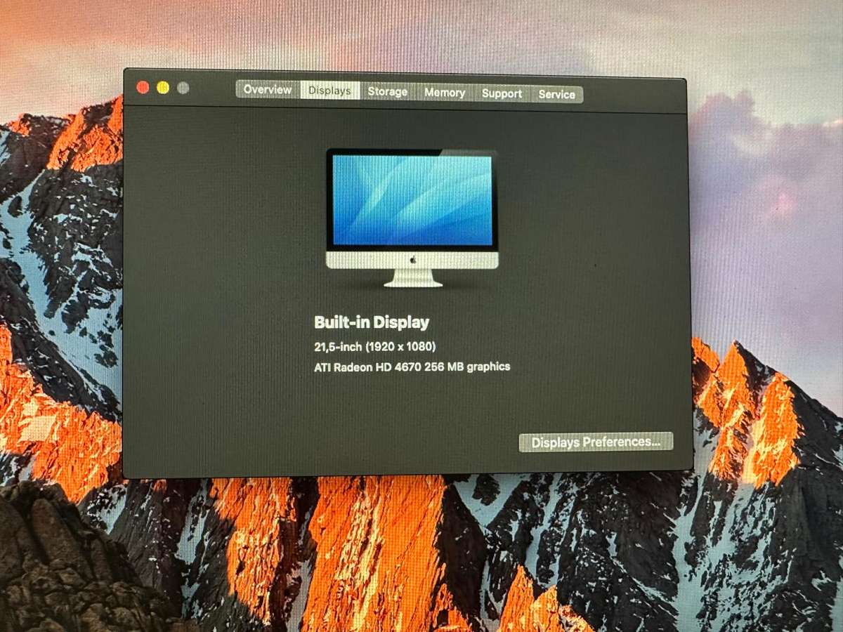 Apple IMac 21.5 Inch Late 2009 Intel Core 2 Duo 4gb Ram 1tb Hdd