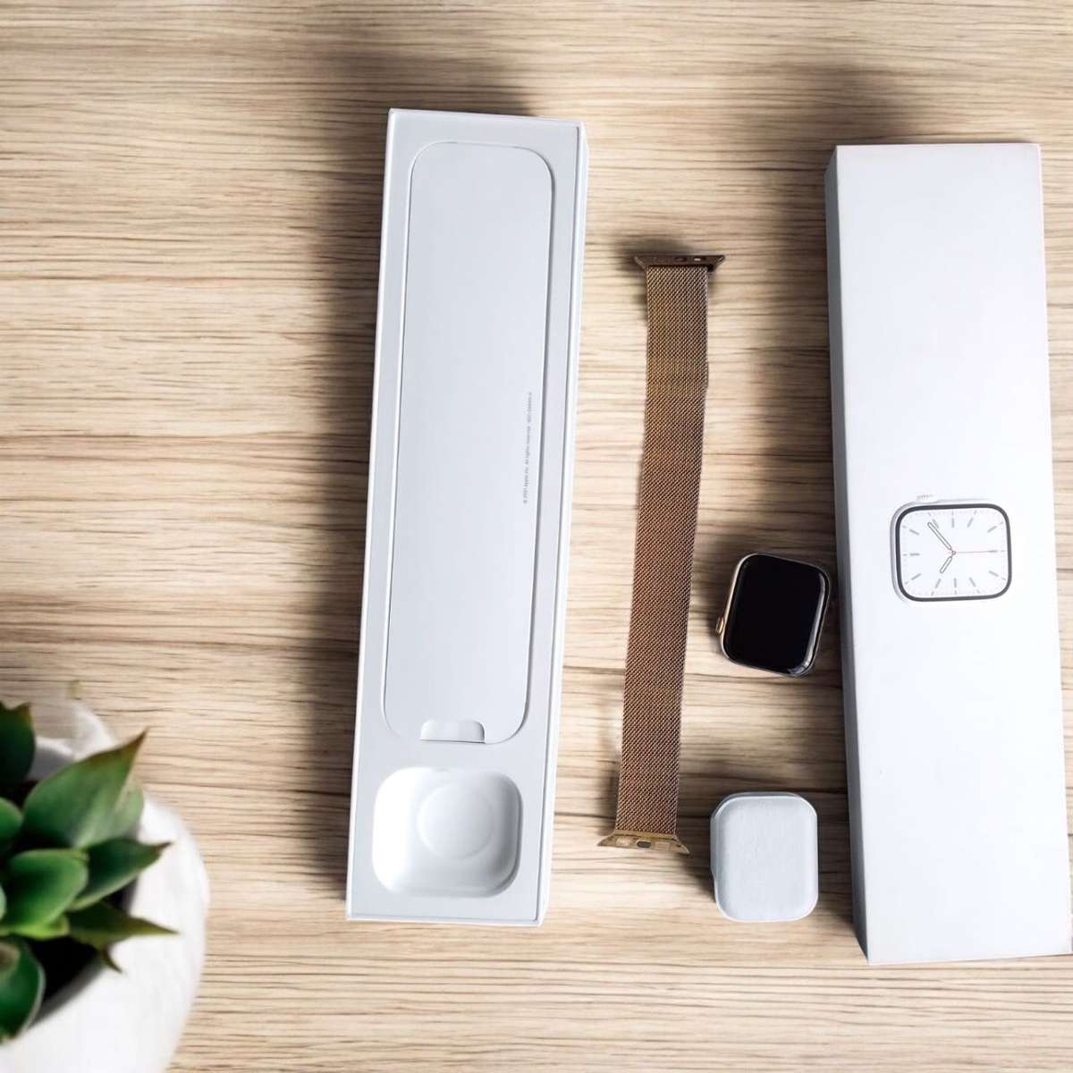 Apple Watch Series 7 GPS  + CELLULAR GOLD STAINLESS STEEL CASE