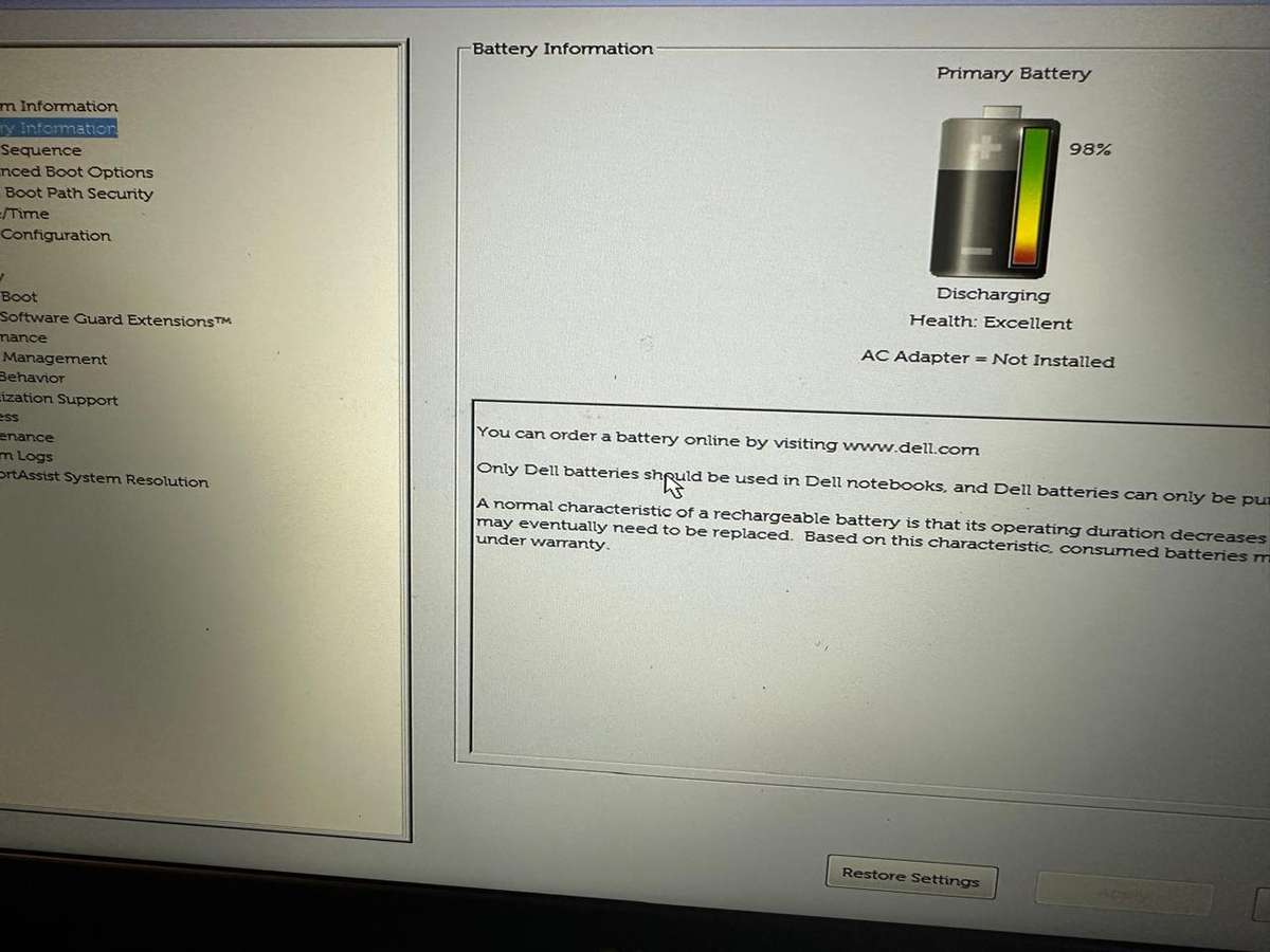 Dell Vostro 5581 8th Gen Intel Core i5-8265U, 8GB RAM 256GBSSD