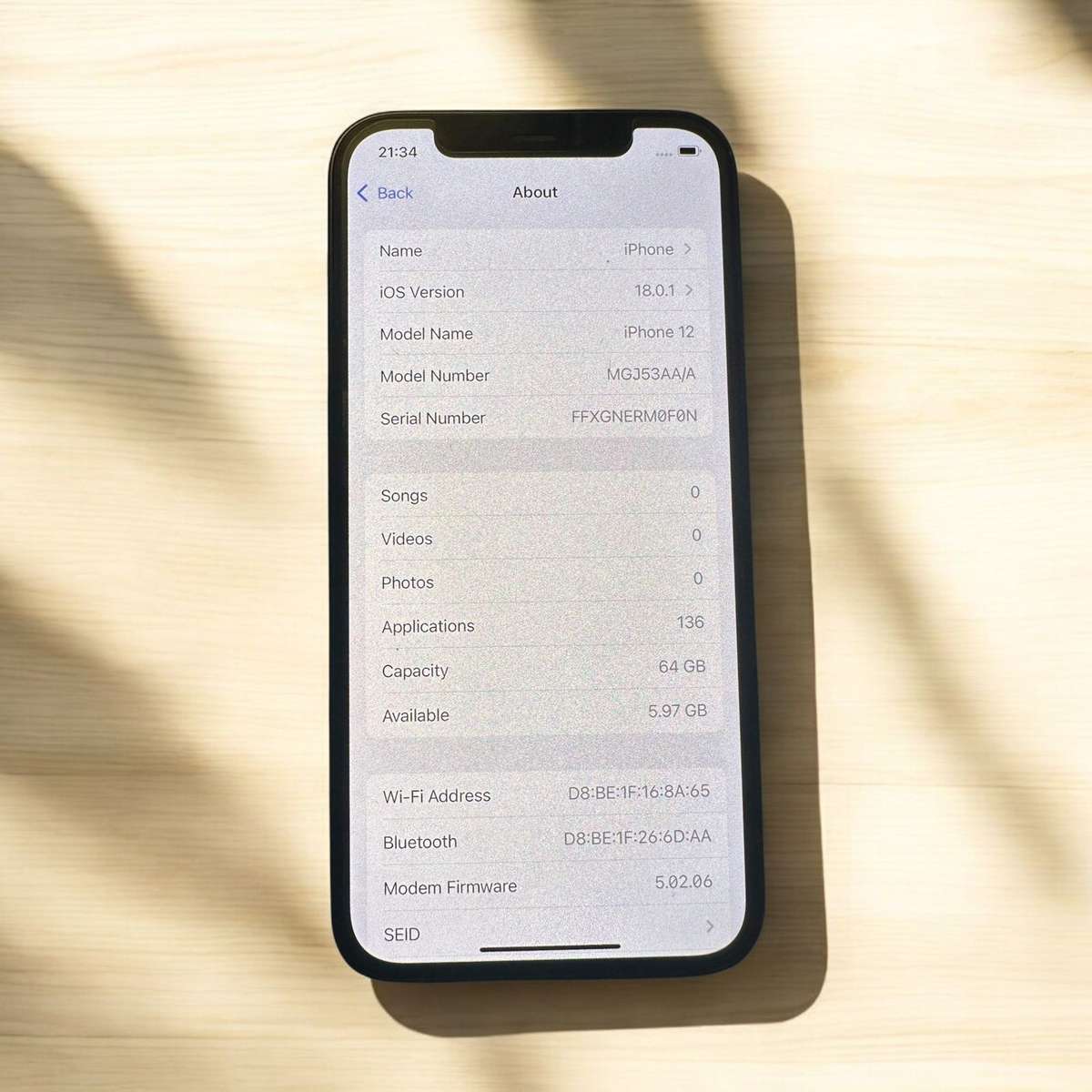 I PHONE 12  64 GB 81% BATTERY HEALTH