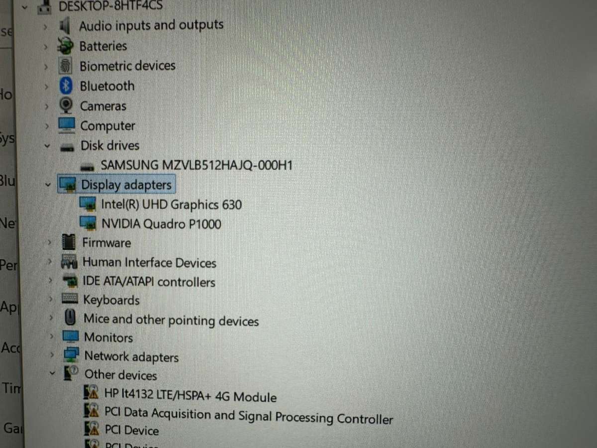 HP ZBook 15 G5    Core i7-8750H / 15.6 FHD / 32GB RAM / 512GBSSD NVIDIA QUADRO P1000 MINT