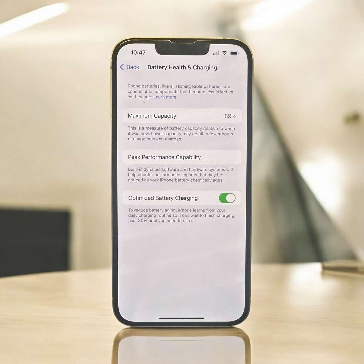 I PHONE 14 128GB STARLIGHT 89% BATTERY HEALTH MINT