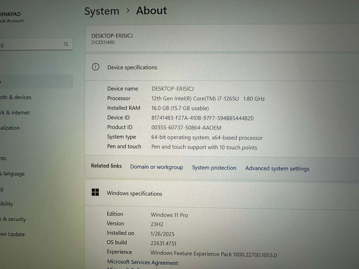 Lenovo X1 Yoga 7th Gen  17-12TH Gen 16gb Ram 1tb Ssd  14" WUXGA Touch LTE MInt As New Retail 57k