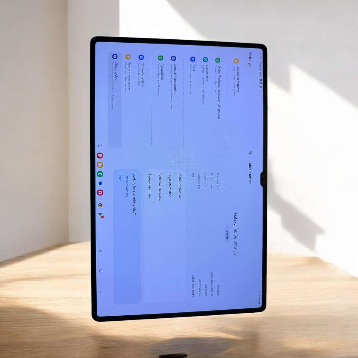 Samsung Galaxy Tab S8 Ultra 256GB 5G  (WiFi and Cellular) Graphite