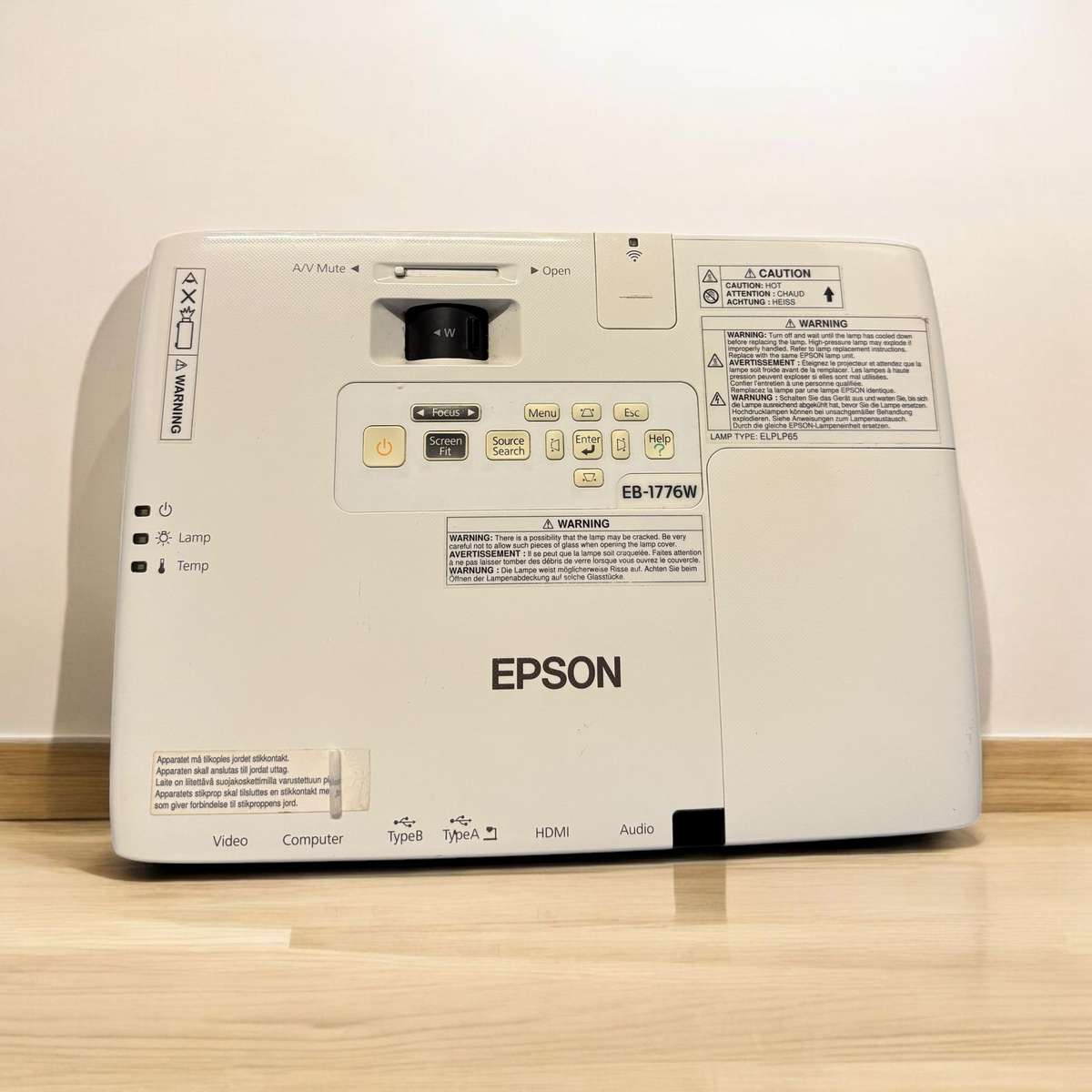 Epson EB-1776W Ultra Mobile Wireless WXGA Business Projector