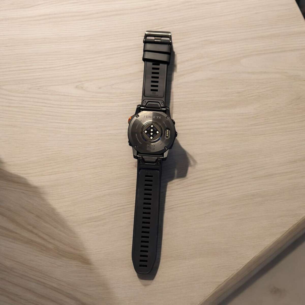 Garmin Fenix 7X Pro Solar Edition Smartwatch, Slate Grey with Black band Mint as New