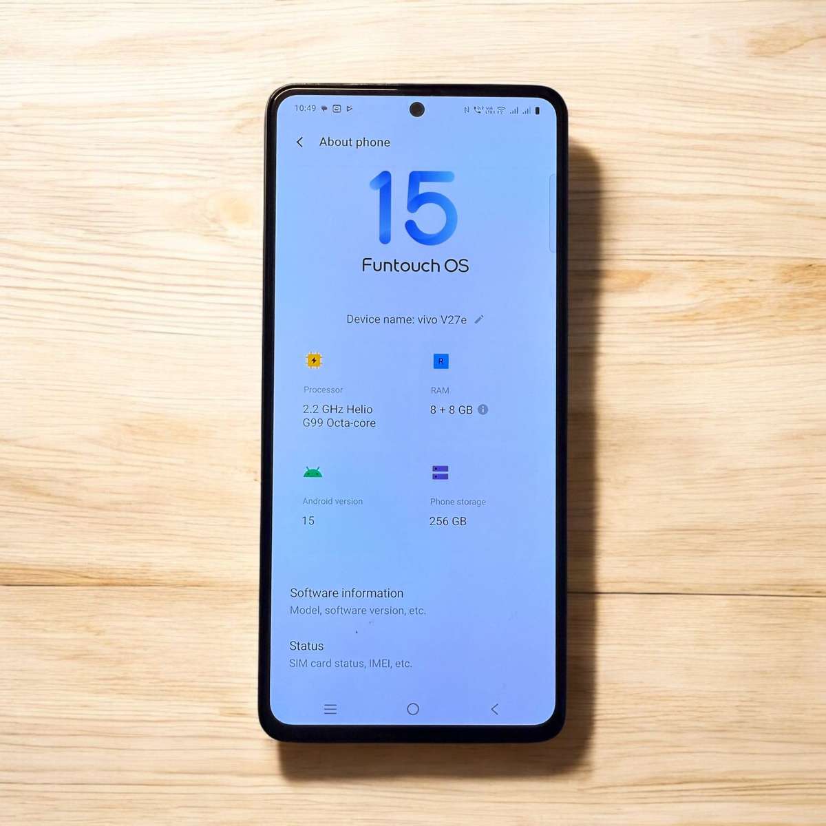 Vivo V27e Dual Sim 256GB  Purple mint condition