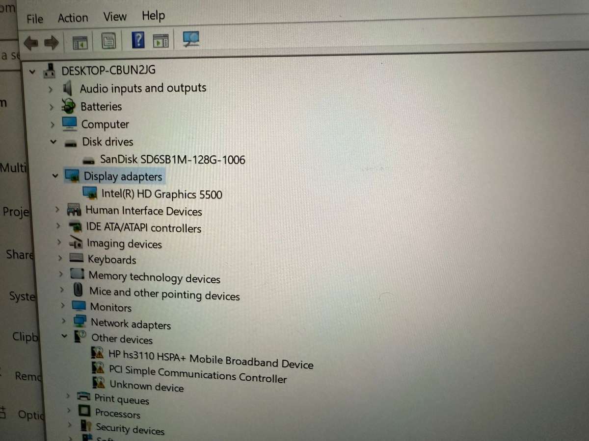 Hp Elitebook 740 G2 Core i5 5th gen 8gb Ram 128gb ssd lte new battery