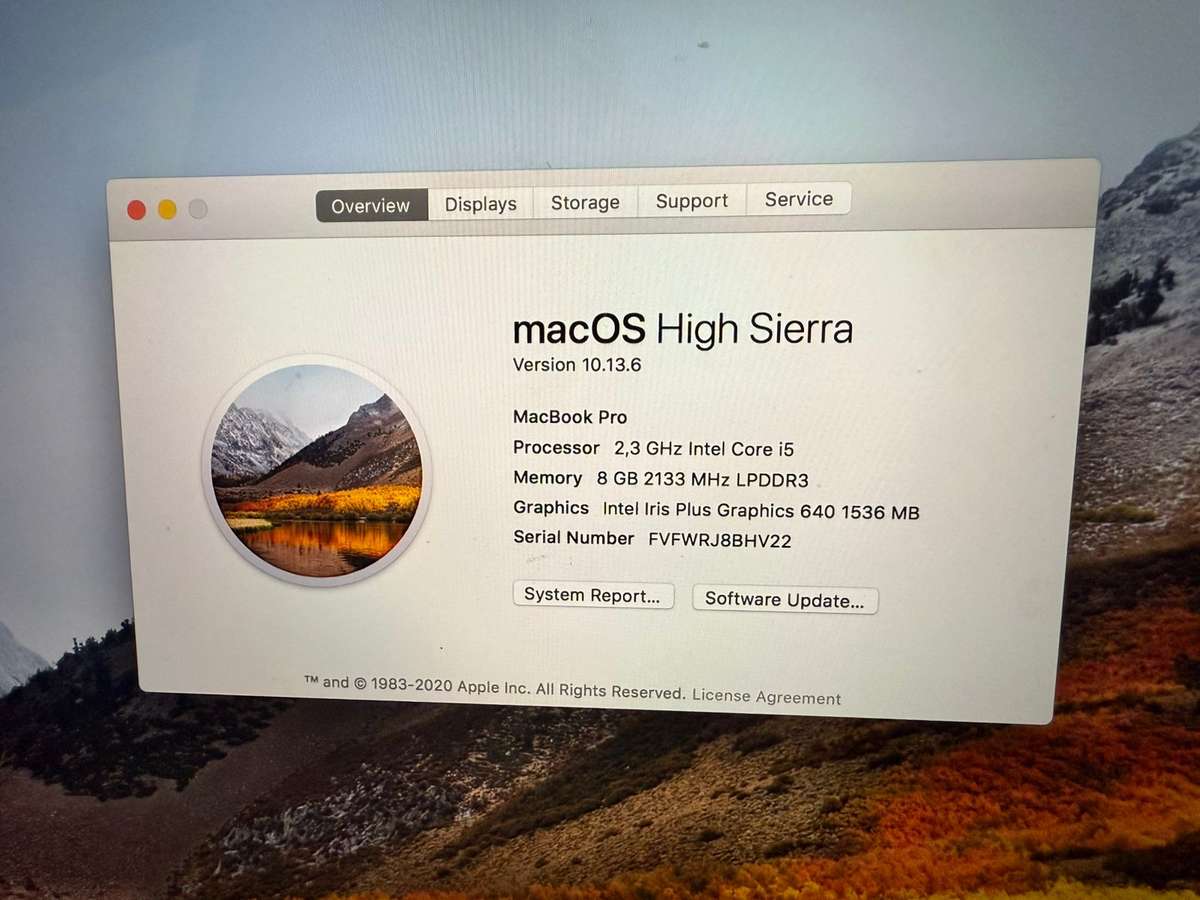 Macbook pro Core i5 2017