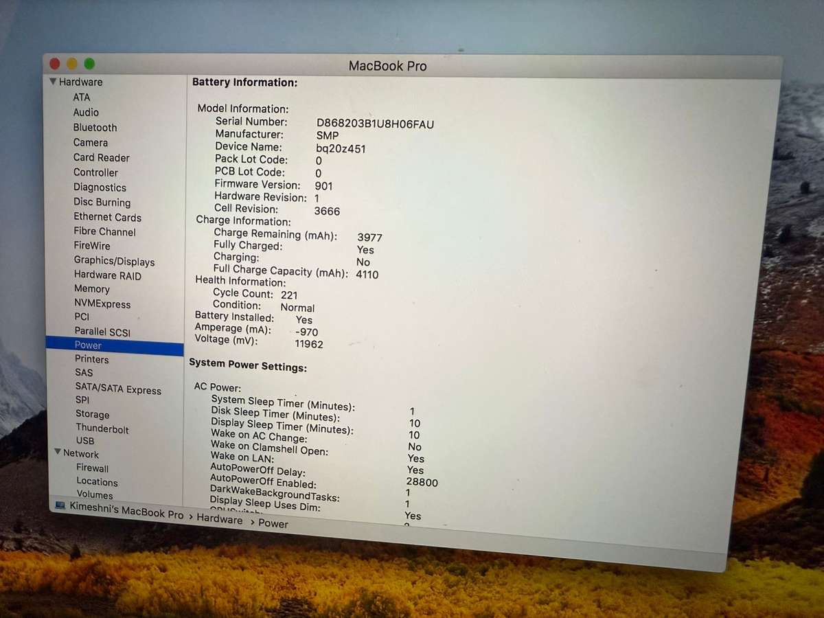 Macbook pro Core i5 2017