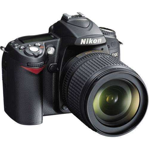 Nikon d90 with 18-105mm lense and flash