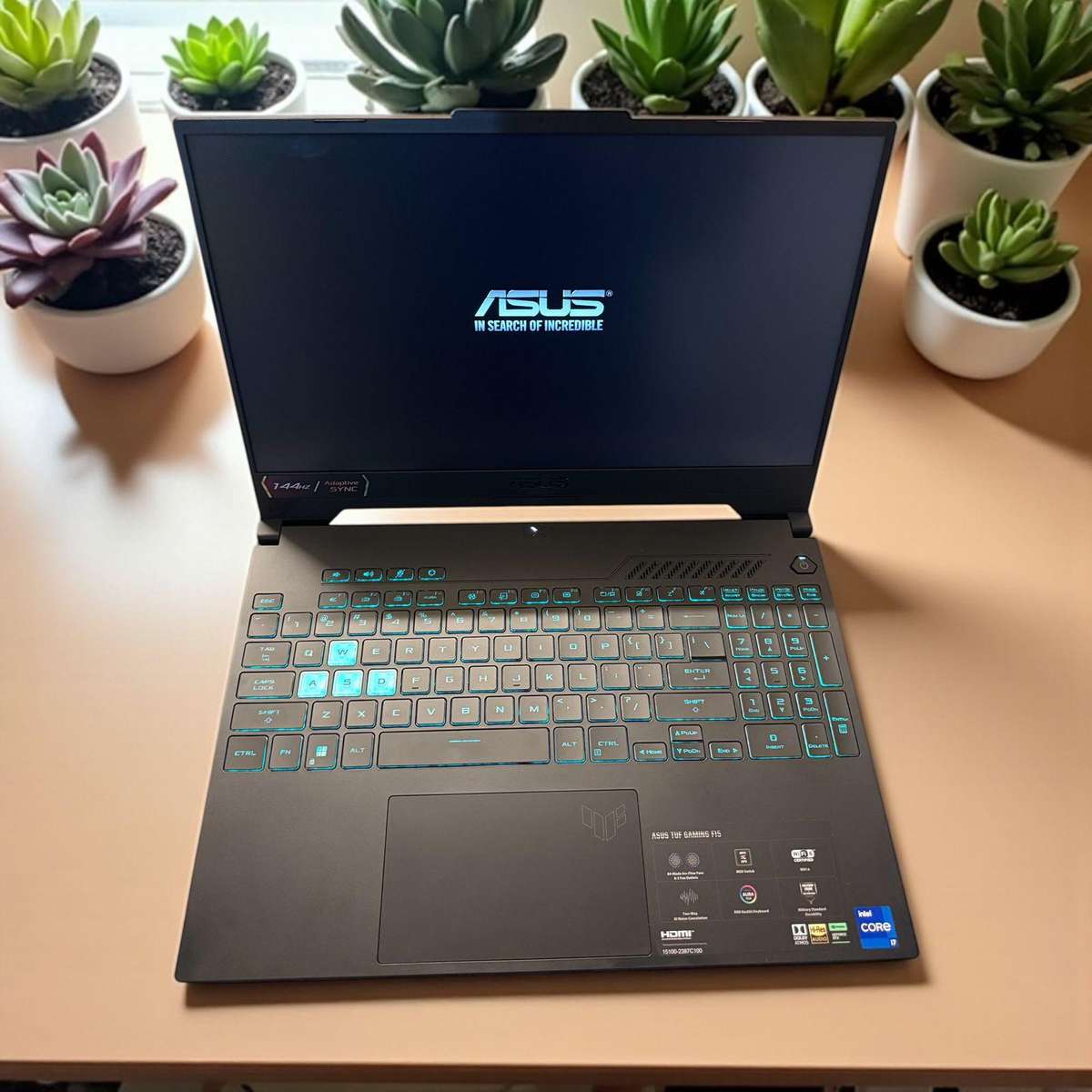 Asus Tuf Gaming F15 Core i7 12th gen  RTX 3050 Gpu Gaming Laptop 32gb ram 2tbssd  mint Asus warranty