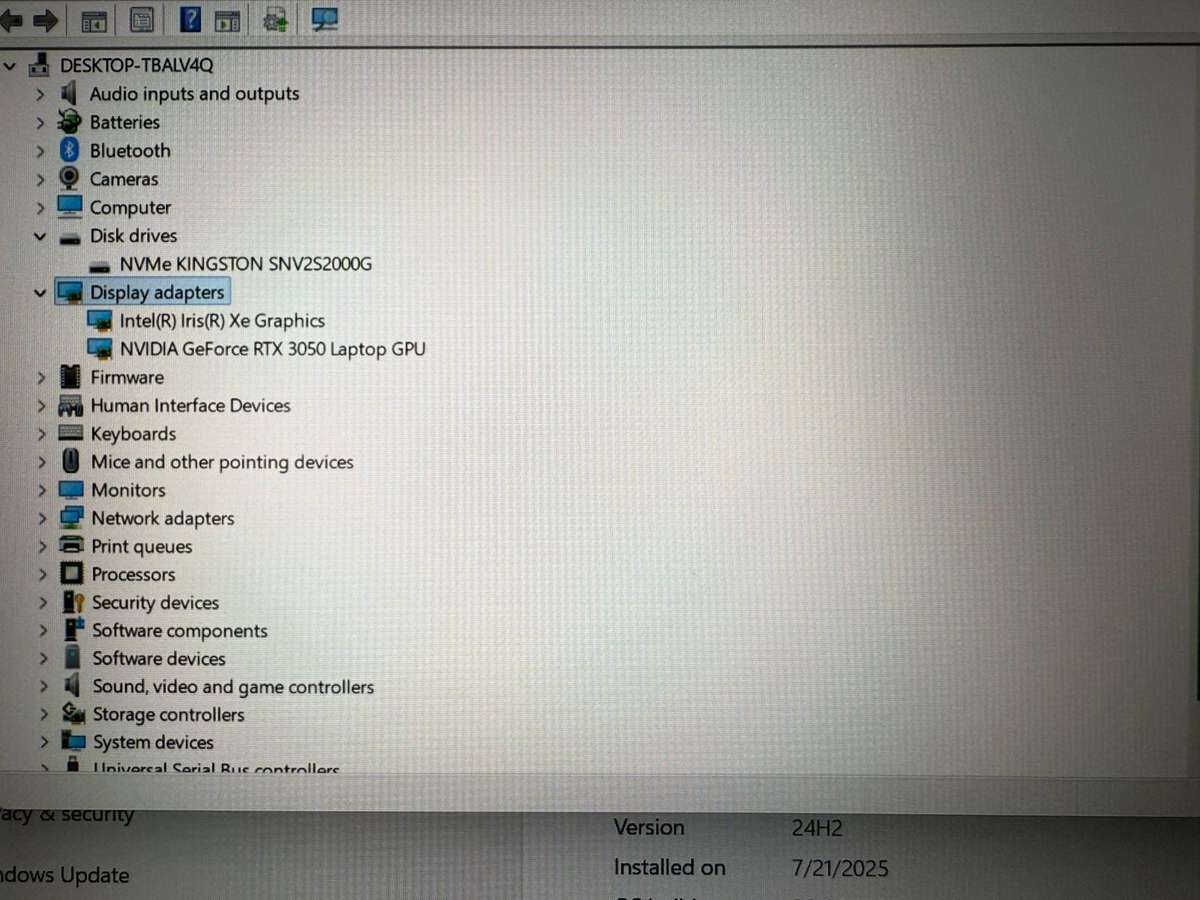 Asus Tuf Gaming F15 Core i7 12th gen  RTX 3050 Gpu Gaming Laptop 32gb ram 2tbssd  mint Asus warranty