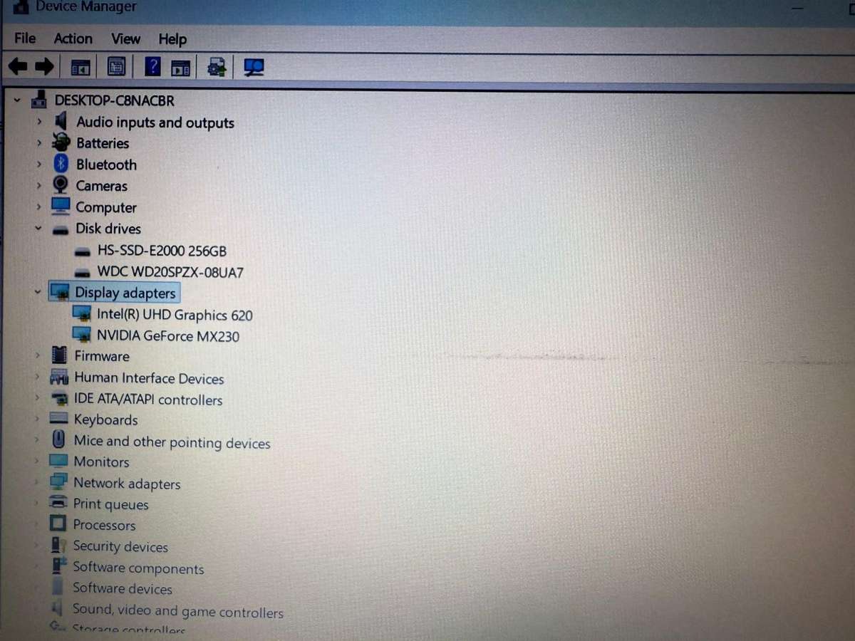 Lenovo IdeaPad L340 i5 8th gen 16gb ram 256gb ssd 2tb hdd Nvidia Geforce Mx230