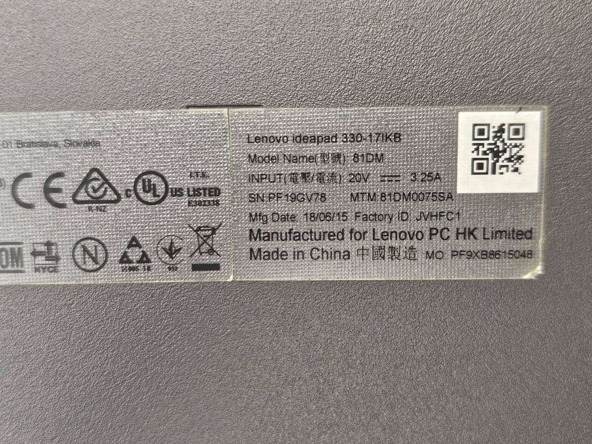 Lenovo ideapad 330 core i7 8th gen 12gb ram 256gb ssd