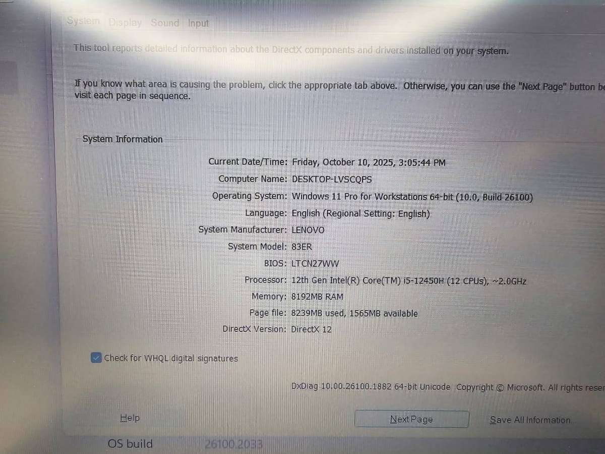 Lenovo IdeaPad slim 3  12th Gen Intel Core i5 8GB RAM 512gb ssd