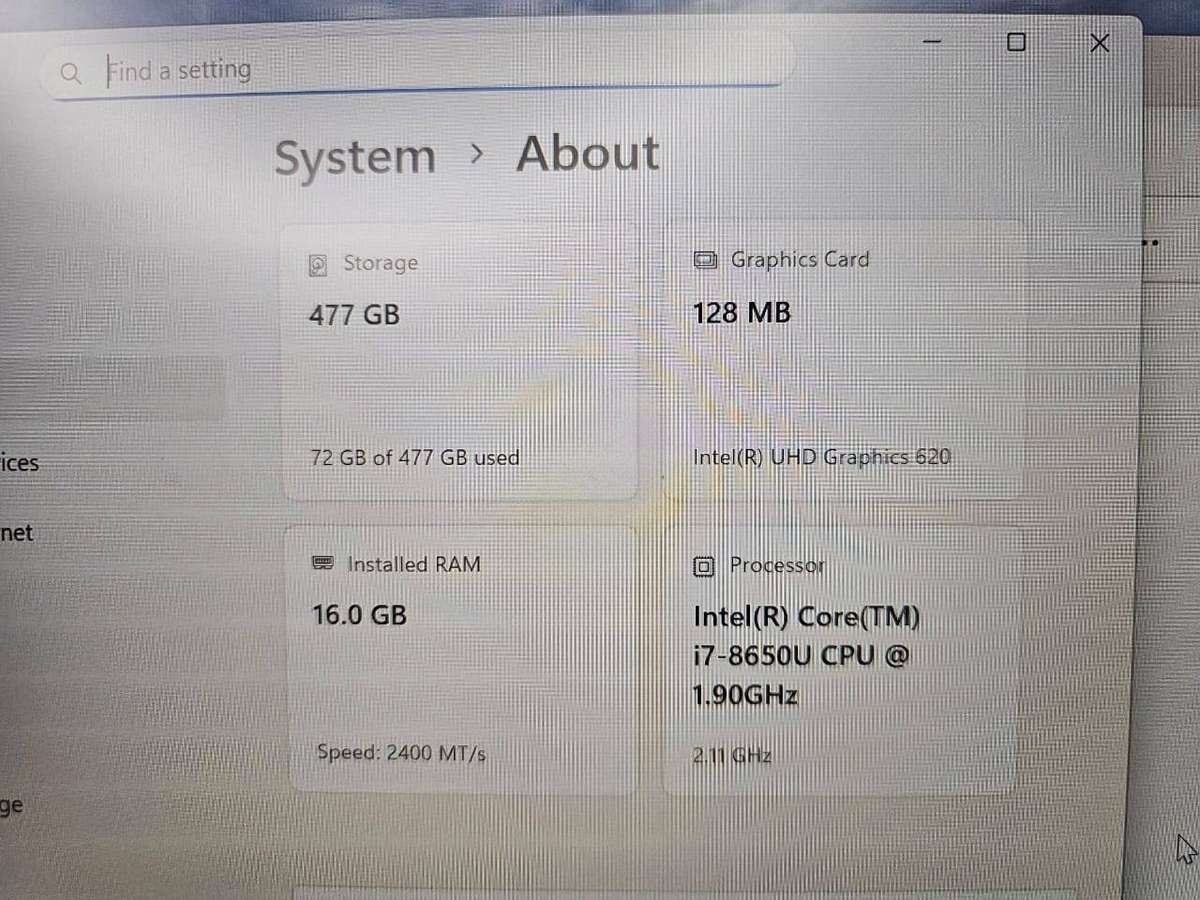 Dell Latitude 7490, 8th Gen i7-8650U, 16GB RAM, 512GB NVMe SSD, 14` FHD Display, Lte