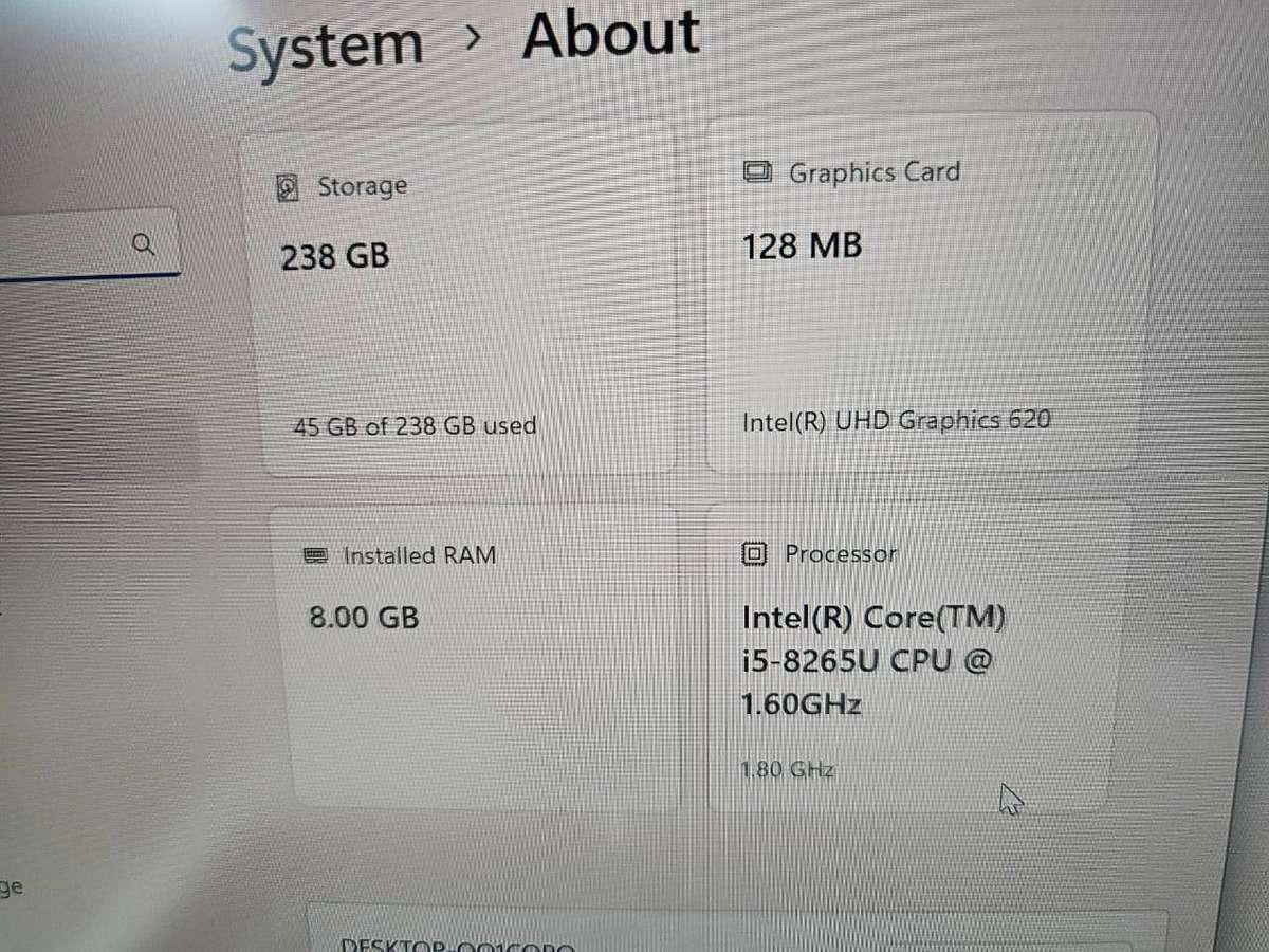 HP EliteBook 840 G6 8th Gen i5-8265U 8GB RAM 256GB SSD FHD Display LTE