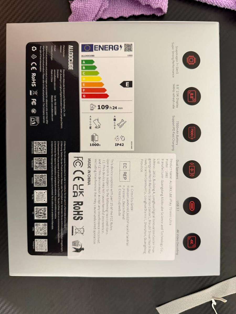 ALLDOCUBE iPlay 70 Mini Ultra Android 14 Tablet 20GB(12GB + 8GB virtual) 256GB