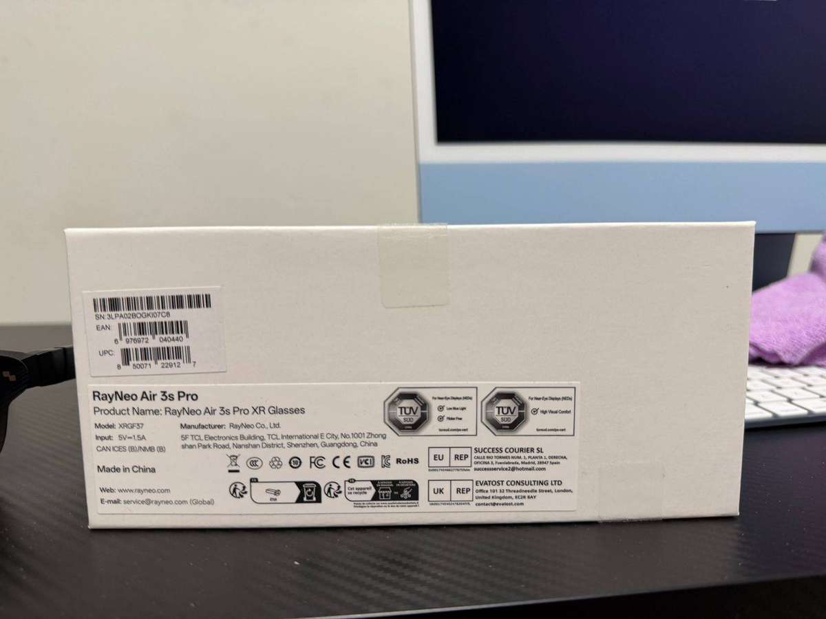 TCL RayNeo Air 3S Pro Smart AR Glasses 201 Inch HD Screen Viewing XR AR Glasses