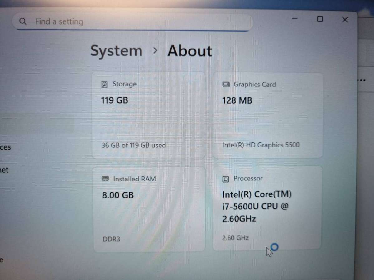 Dell latitude e7450 core i7 5th gen 8gb ram 128gb ssd