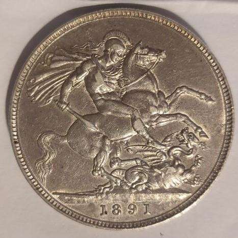 1891 Great Britain Silver Crown