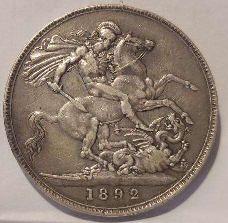 1892 Great Britain Silver Crown