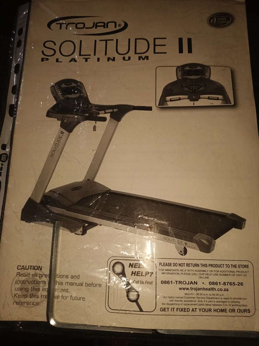 Trojan Solitude II Plantinum treadmill (Collection Only)