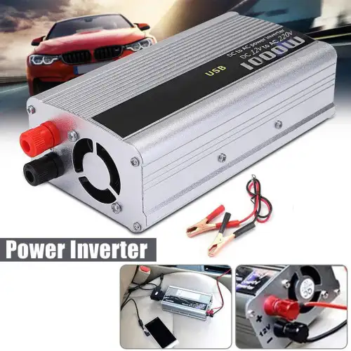 Vehicle Power Inverter DC12V to AC220V Portable 1000W Home Power Inverter 1000W