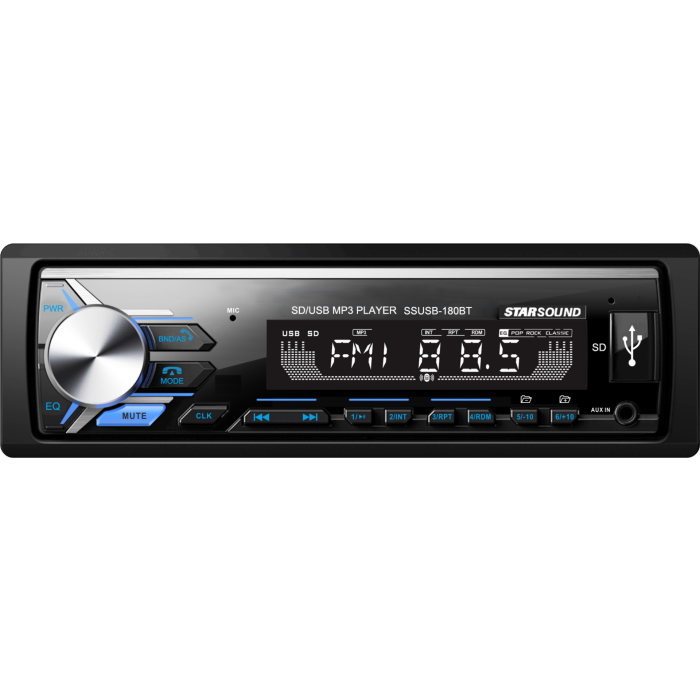 Starsound SSUSB-180BT Single Din Media Player