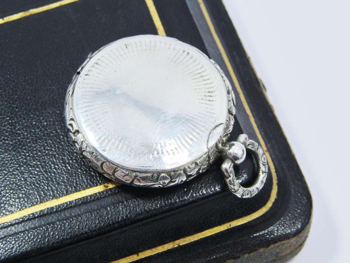 Antique (c1832) Hallmarked Silver Engraved Locket