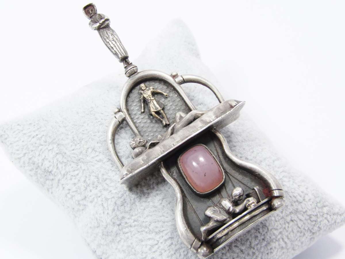 Rare Find! Unusual Bespoke Large Sterling Silver Brooch