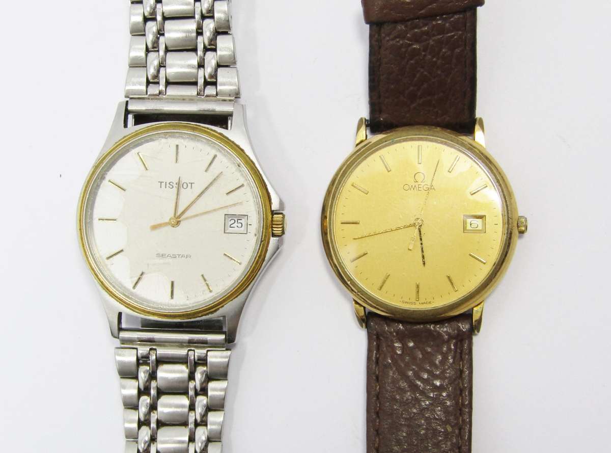 Vintage Tissot and Omega Men's Watches for Spares/Repair